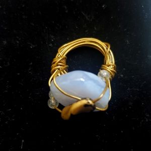 Wire wrapped healing ring
